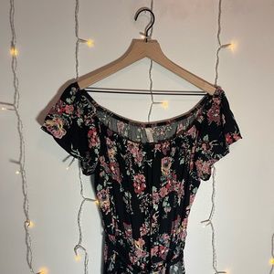 Women’s Xhilaration Long off the shoulder Floral Dress | Size L